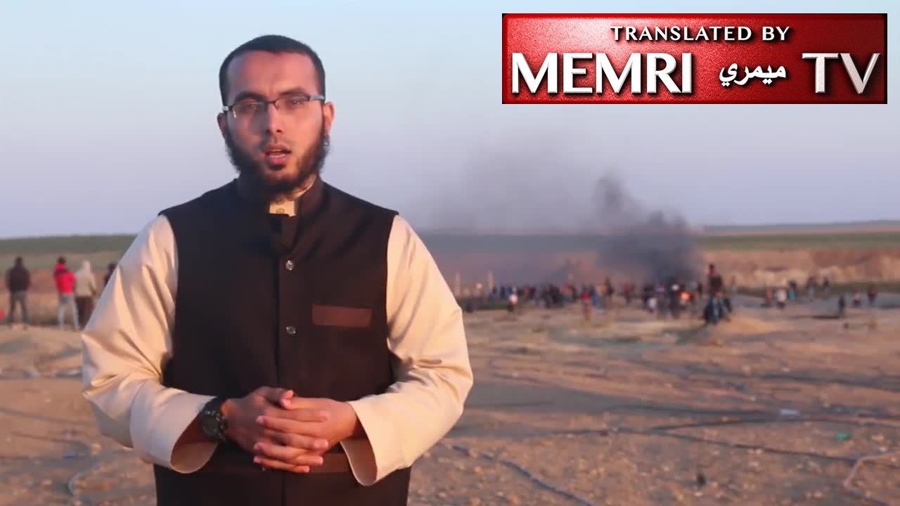 Gaza Scholar Khaled Hany Morshid Calls to Brandish the Sword of Jihad, Fight the Jews - Scenes from Gaza "Return March"